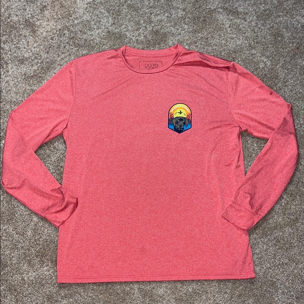 Ocean & Coast Long Sleeve Coral Shirt